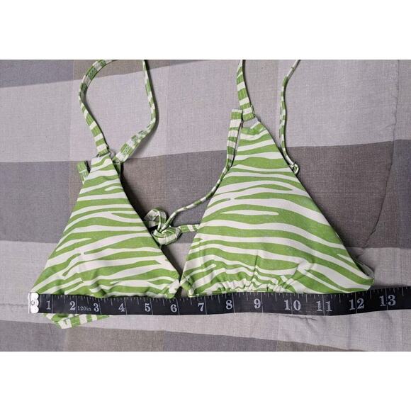 Soly Hux 3 Piece Swimsuits Triangle Bikini with Mesh Beach skirt Green Size S - Picture 2 of 14